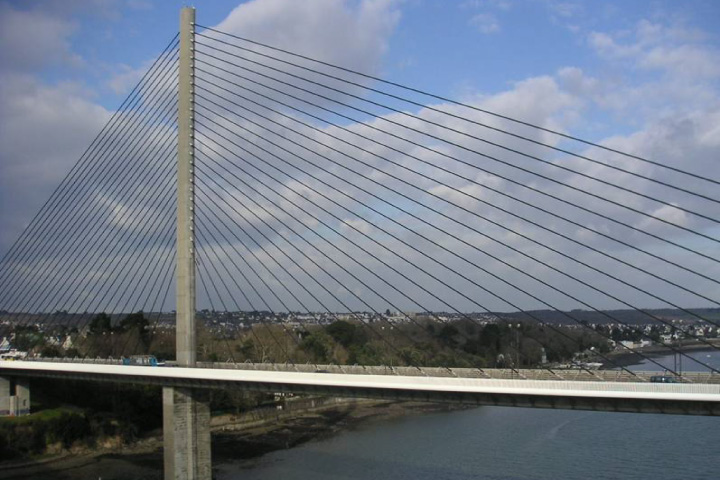 Vibration monitoring of the Iroise cable-stayed bridge
