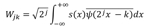 coefficients d'ondelettes